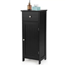 Wooden Bathroom Floor Storage Cabinet with Drawer and Shelf by LJGDeals