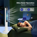 Portable 48 Inches Tower Fan with Remote Control-White by LJGDeals