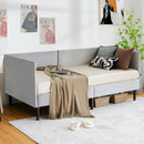 Twin Size Daybed Frame with Sturdy Wooden Slat Support-Gray by LJGDeals