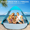 Automatic Pop-up Beach Tent with Carrying Bag-Blue by LJGDeals