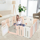 16 Panels Baby Safety Playpen with Drawing Board by LJGDeals