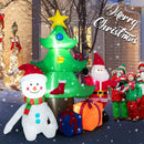 7.2 Feet Inflatable Lighted Christmas Decoration Tree with Santa Claus by LJGDeals