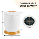 Bathroom Towel Warmer Bucket with Fragrance Holder and Auto Shut by LJGDeals