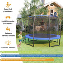8/10 Feet Recreational Trampoline with Basketball Hoop by LJGDeals