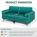 Modular 1/2/3/4-Seat L-Shaped Sectional Sofa Couch with Socket USB Port-2-Seat by LJGDeals
