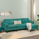 3-Seat L-Shaped Sectional Sofa with USB Ports & Storage by LJGDeals