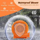 680W Air Blower (1.0HP) for Inflatables with 25 feet Wire and GFCI Plug by LJGDeals