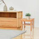 Bathroom Bamboo Shower Chair Bench with Storage Shelf by LJGDeals