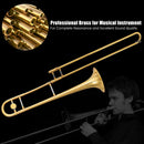 B Flat Trombone Golden Brass with Mouthpiece by LJGDeals