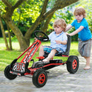 4 Wheels Kids Ride On Pedal Powered Bike Go Kart Racer Car Outdoor Play Toy-Red