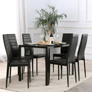 Set of 2 or 6 High Back Dining Chairs-Set of 6 by LJGDeals