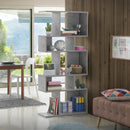 5 Cubes Ladder Shelf Corner Bookshelf Display Rack Bookcase by LJGDeals