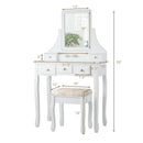 5 Drawers Removable Box Makeup Dressing Vanity Set by LJGDeals