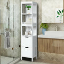 5-Tier Multifunctional Bathroom Floor Cabine Storage with 2 Drawers by LJGDeals