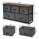 Wood Dresser Storage Unit Side Table Display Organizer by LJGDeals