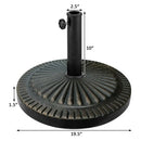 31.5 lbs Market Heavy-Duty Outdoor Stand Bronze Umbrella Base by LJGDeals