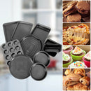 10 Pieces Nonstick Bakeware Set Baking Roasting Cake Pans by LJGDeals