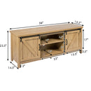 TV Stand Media Center Console Cabinet with Sliding Barn Door by LJGDeals