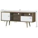 Mid-Century Modern TV Stand for TVs up to 65 Inch with Storage Shelves by LJGDeals