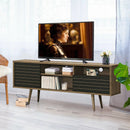 Mid-Century Modern TV Stand for TVs up to 65 Inch with Storage Shelves by LJGDeals