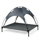 Portable Elevated Outdoor Pet Bed with Removable Canopy Shade by DirectDeals