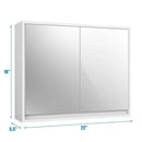 2-Door Wall-Mounted Bathroom Mirrored Medicine Cabinet by LJGDeals
