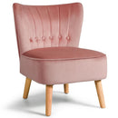 Armless Accent Chair Tufted Velvet Leisure Chair by LJGDeals