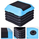16 x 16 Inch Adjustable 4 Risers Lightweight Aerobic Pedals by LJGDeals