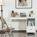 47.5 Inch Modern Home Computer Desk with 2 Storage Drawers by DirectDeals