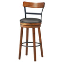 30.5 Inch 360-Degree Swivel Stools with Leather Padded Seat by LJGDeals