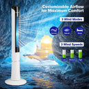 Portable 48 Inches Tower Fan with Remote Control-White by LJGDeals