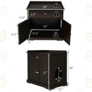 Wooden Cat Litter Box Enclosure with Drawer Side Table Furniture by LJGDeals