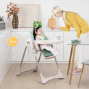 Baby Folding High Chair Dining Chair with Adjustable Height and Footrest by LJGDeals