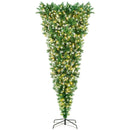 7.5 Feet Pre-Lit Snowy Upside Down Christmas Tree 1100 Tips by LJGDeals