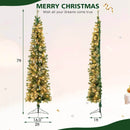 7 Feet Half Christmas Tree with Pine Needles and 150 Lights by LJGDeals