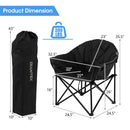 Folding Camping Moon Padded Chair with Carrying Bag by LJGDeals