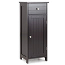 Wooden Bathroom Floor Storage Cabinet with Drawer and Shelf by LJGDeals