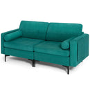 Modular 1/2/3/4-Seat L-Shaped Sectional Sofa Couch with Socket USB Port-2-Seat by LJGDeals