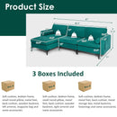 3-Seat L-Shaped Sectional Sofa with USB Ports & Storage by LJGDeals