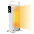 1500W Electric Space Heater Oil Filled Radiator Heater with Foldable Rack by LJGDeals