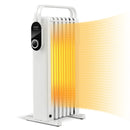 1500W Electric Space Heater Oil Filled Radiator Heater with Foldable Rack by DirectDeals