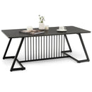 48 Inch Modern Style Coffee Table with Spacious Tabletop for Living Room-Black by LJGDeals