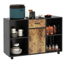48 Inch Industrial Buffet Sideboard with 4 Open Cubbies by LJGDeals