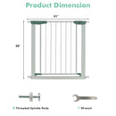 30-32.5 Inch Wide Safety Gate with 30 Inch Scientific Height by LJGDeals