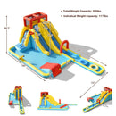 7-in-1 Inflatable Dual Slide Water Park Bounce House Without Blower by LJGDeals