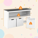 Kids Toy Storage Organizer with Blackboard Top-3-Drawer by DirectDeals