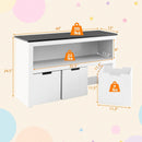 Kids Toy Storage Organizer with Blackboard Top-3-Drawer by LJGDeals