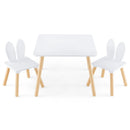 3 Pieces Kids Table and Chairs Set for Arts Crafts Snack Time by LJGDeals