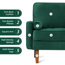 Modern Green Loveseat Couch
