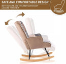 Nursery Modern Cushioned Rocking Armchair